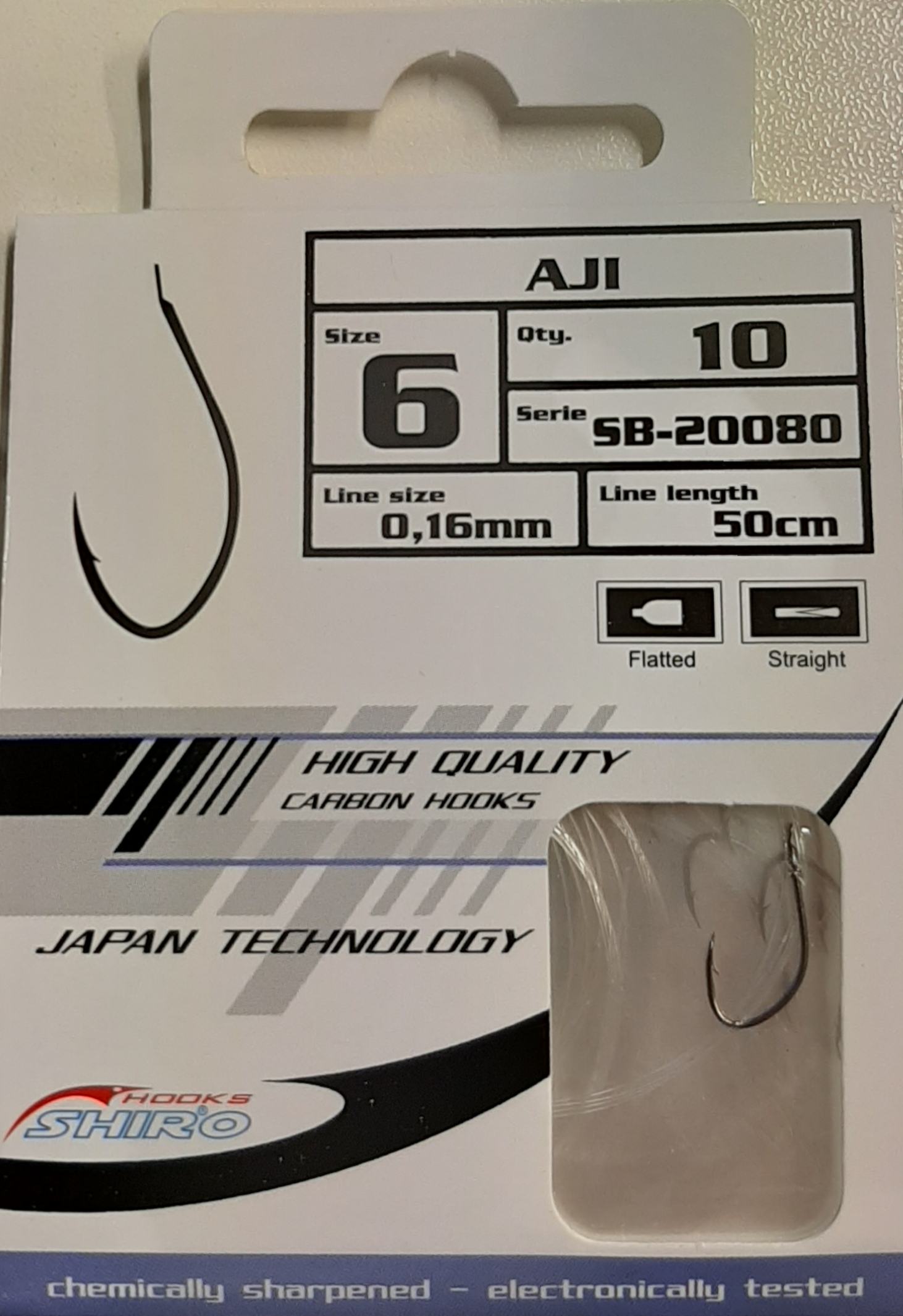 Kabliukai su pavadėliais Shiro AJI SB-20080