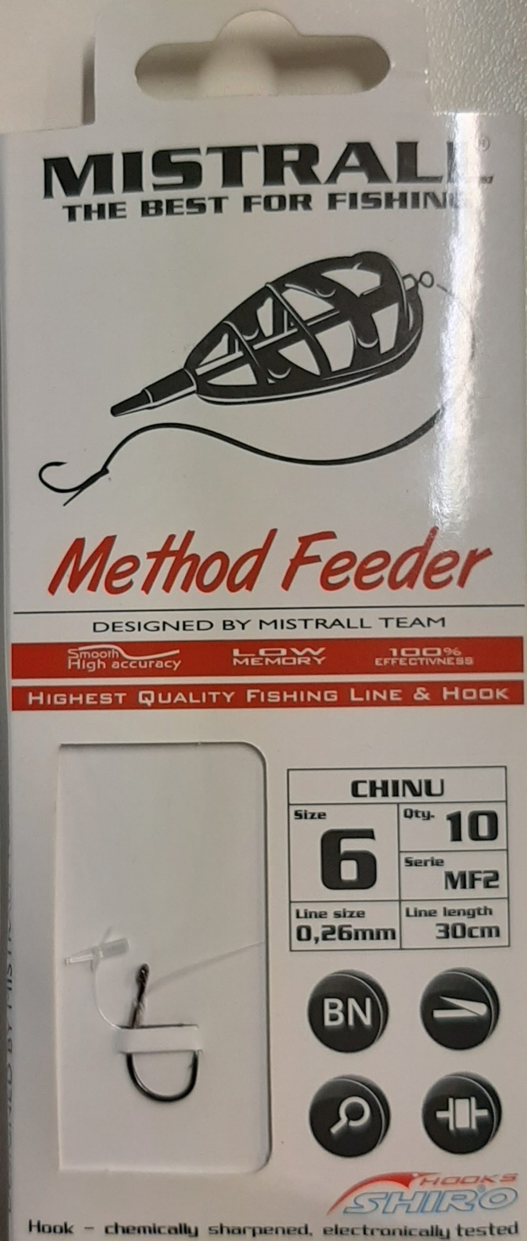 Kabliukai su pavadėliais Method Feeder CHINU su fiksatoriumi