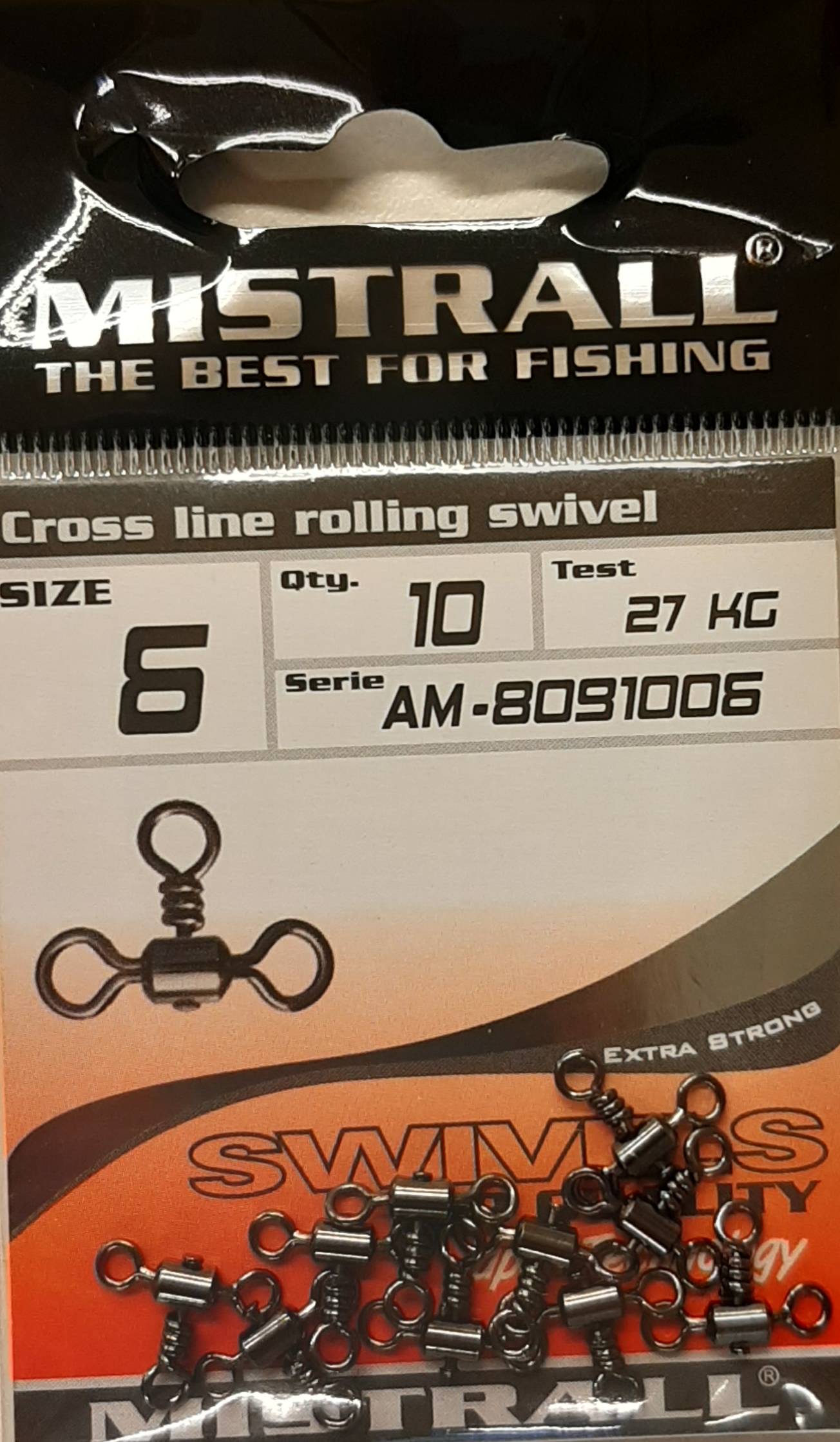 Suktukai Mistrall Cross Line Rolling Swivel