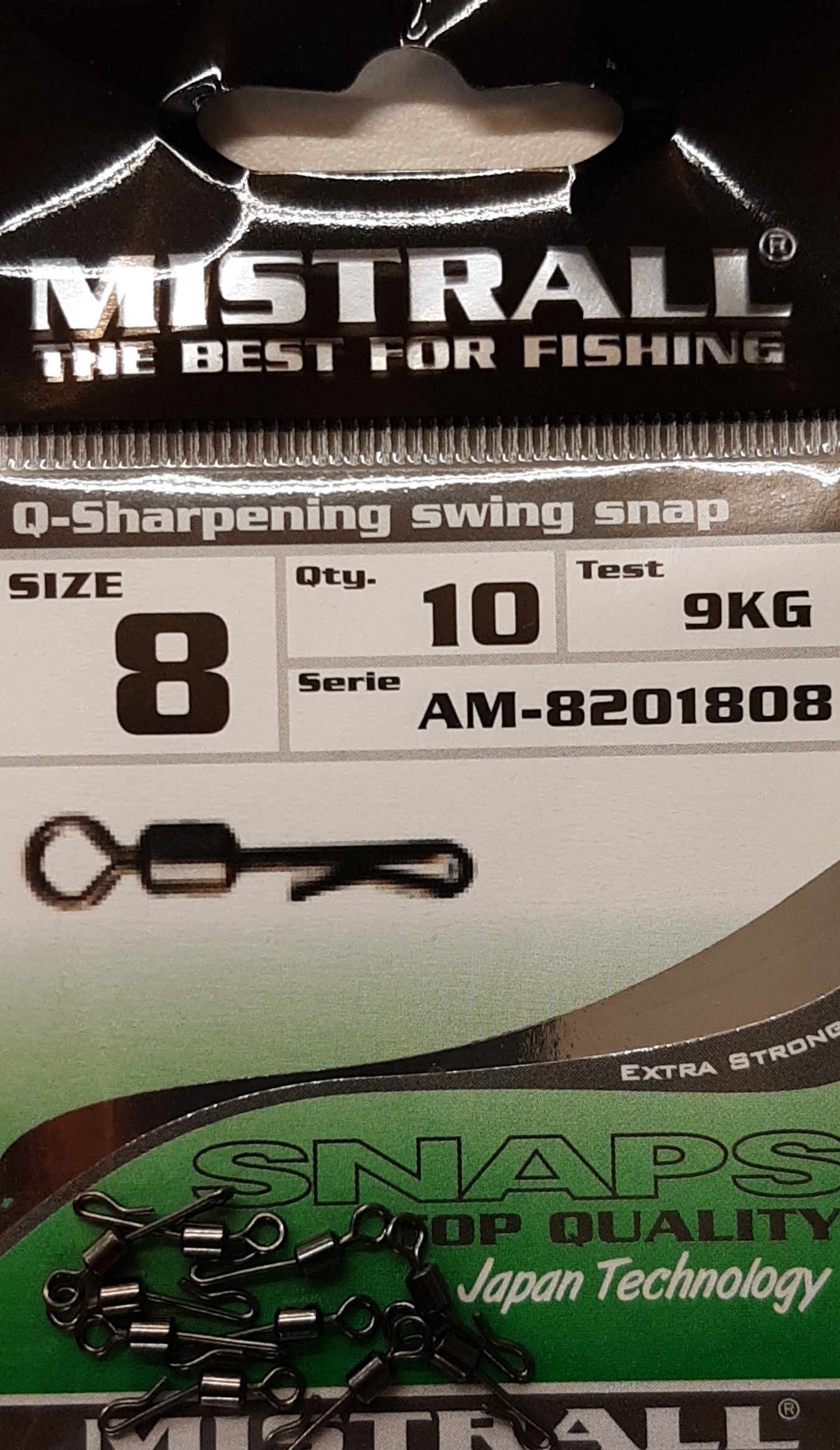 Suktukai su karabinu greitam pakeitimui Mistrall Q-Sharpening Swing Snap