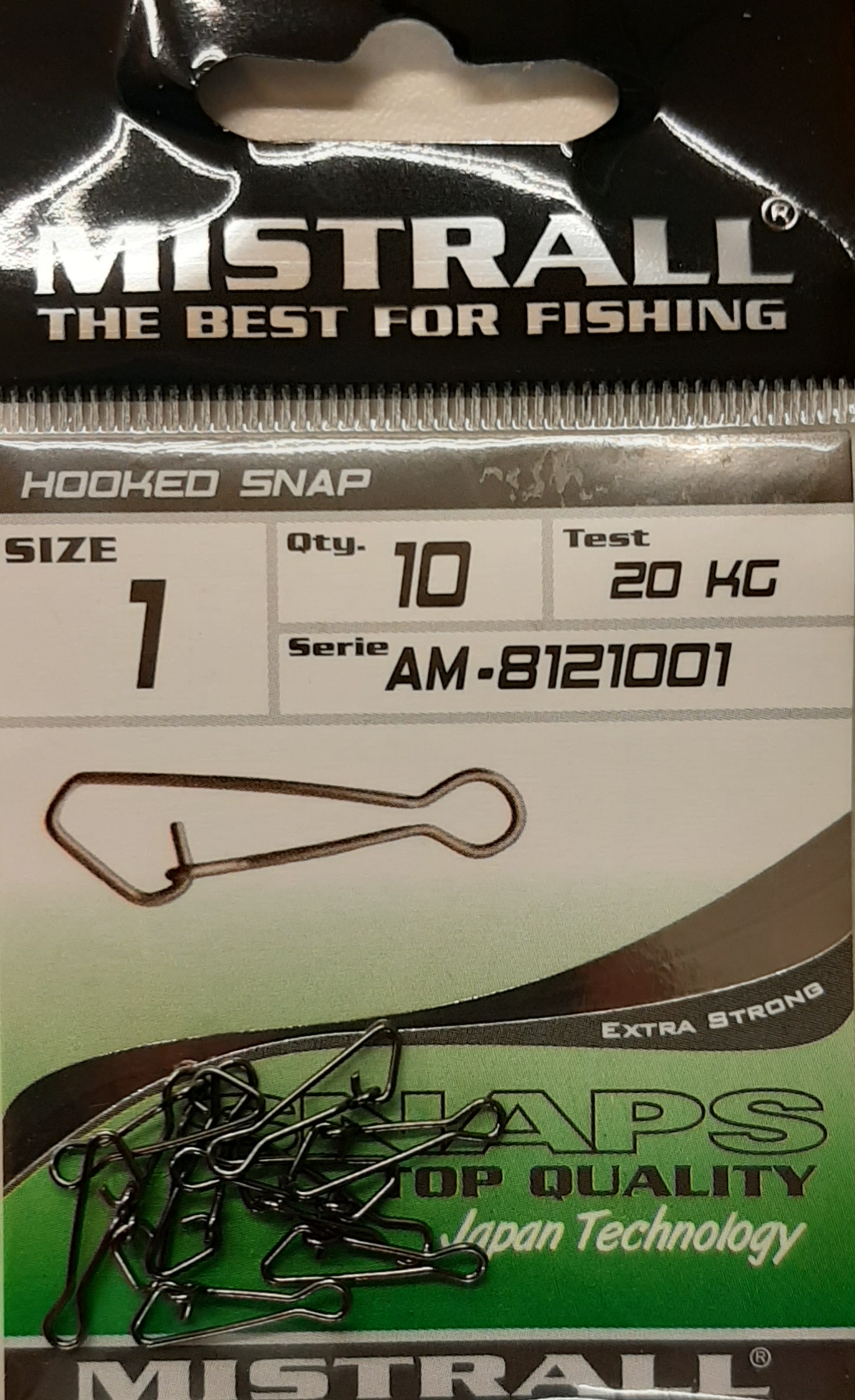 Karabinai Mistrall Hooked Snap