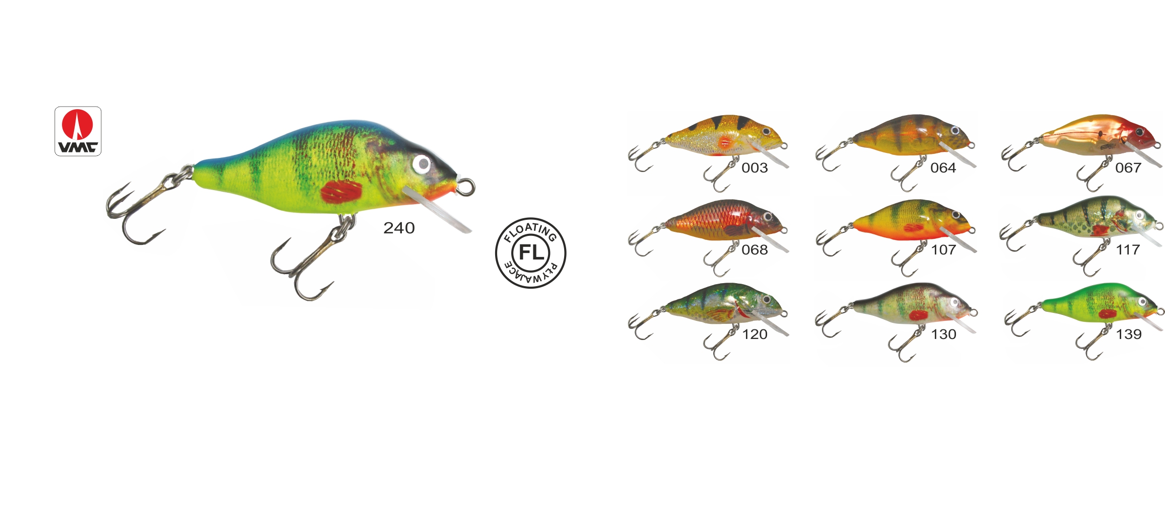 Vobleris HRT Perch Floater 13cm