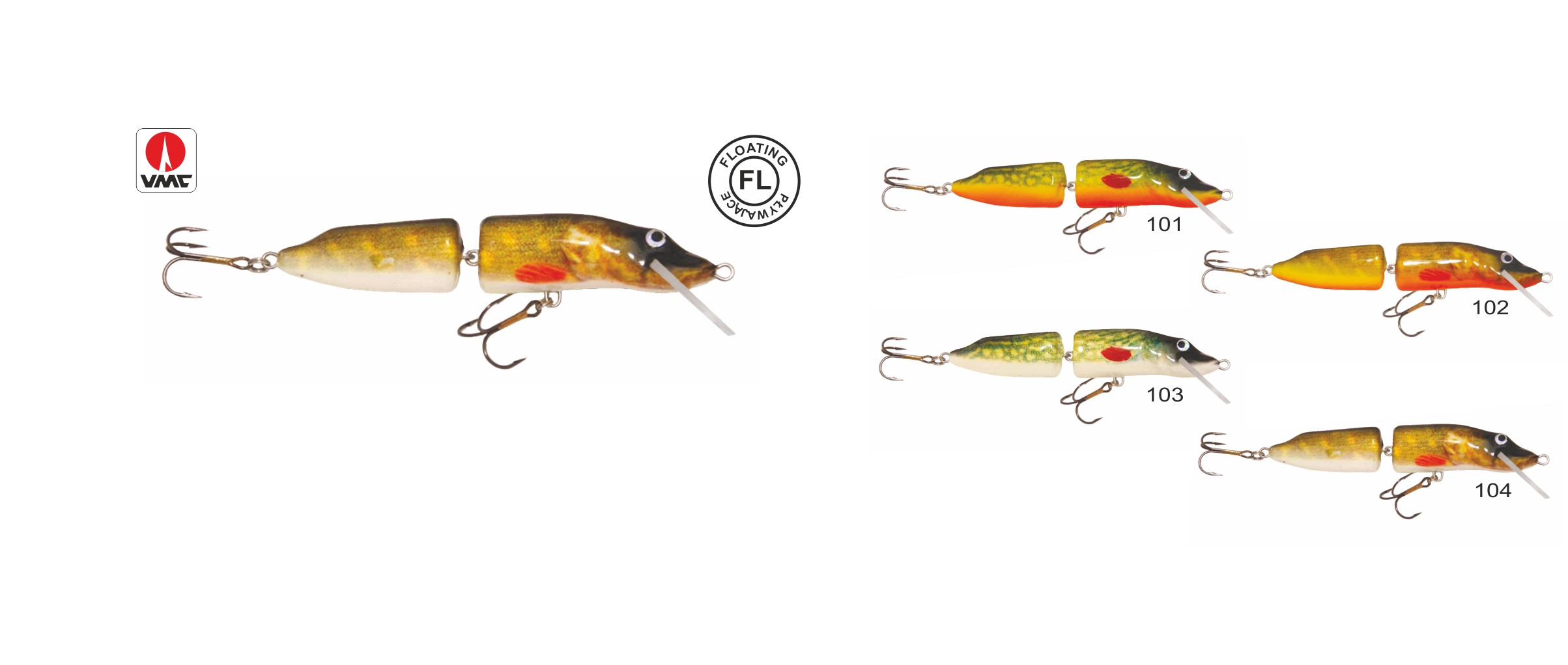 Vobleris HRT Pike Jointed Floater 12cm