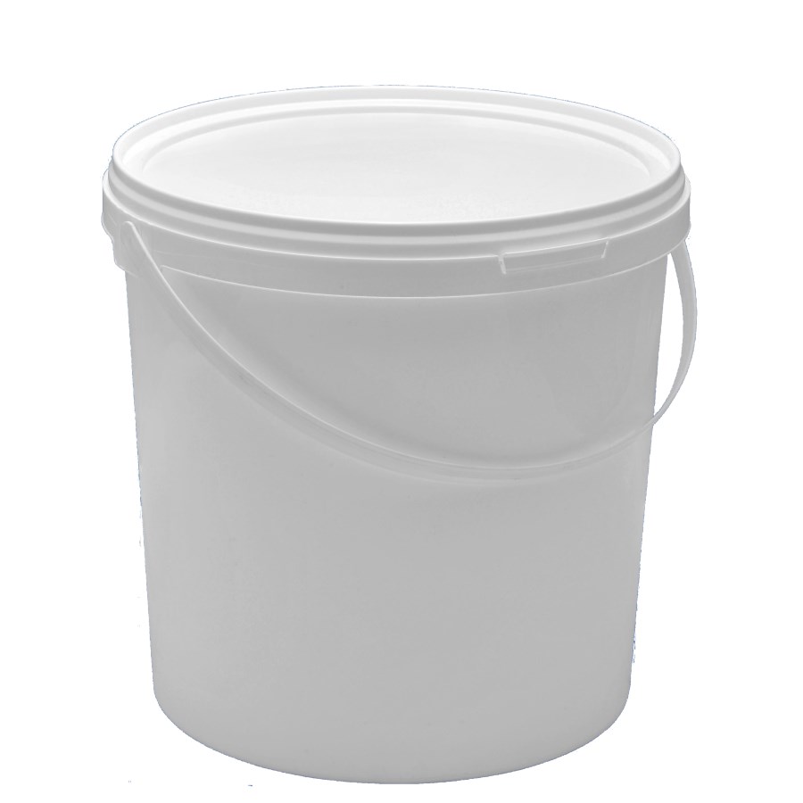 Plastikinis kibiras Baltas