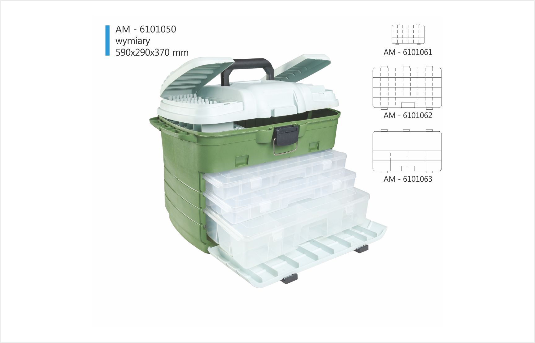 Dėžė Mistrall 3-stalčių AM-6101050