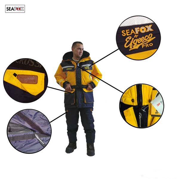 Žieminis kostiumas Sea Fox Pro Yellow 2-dalių - Image 2
