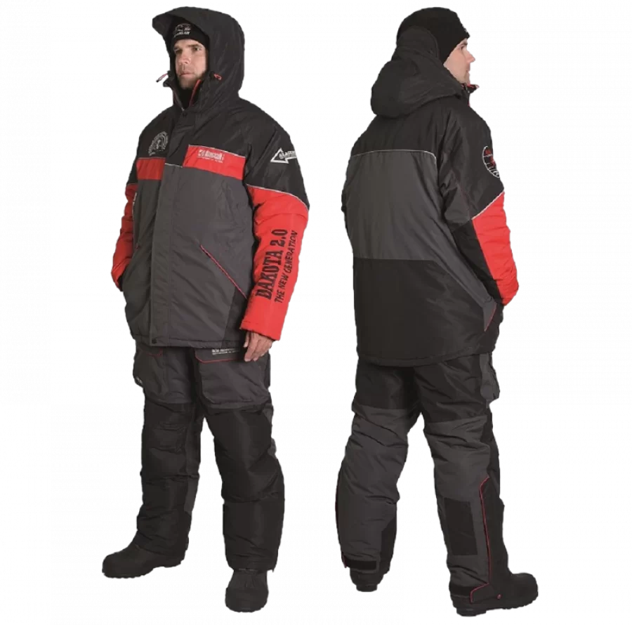 Žieminis kostiumas Alaskan Dakota 2.0 grey/black/red