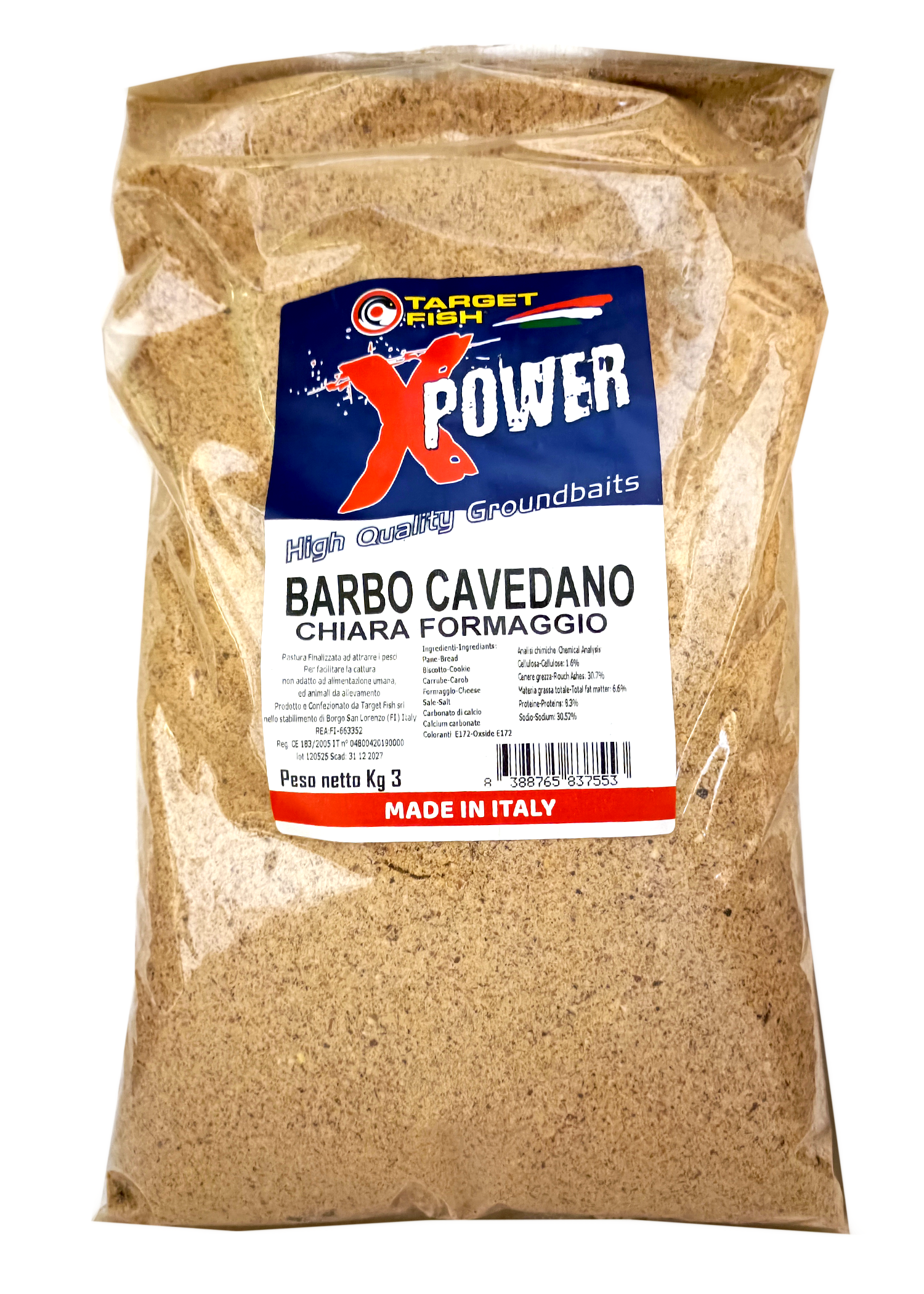Jaukas Target Fish X-Power Barbo Cavedano 3kg