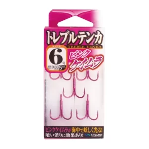 Trišakiai SASAME Treble Tenka Pink UV TEN2P