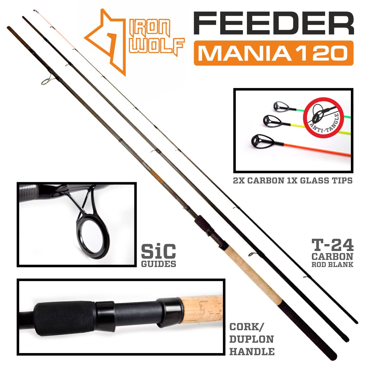 Dugninė meškerė Iron Wolf Feeder Mania